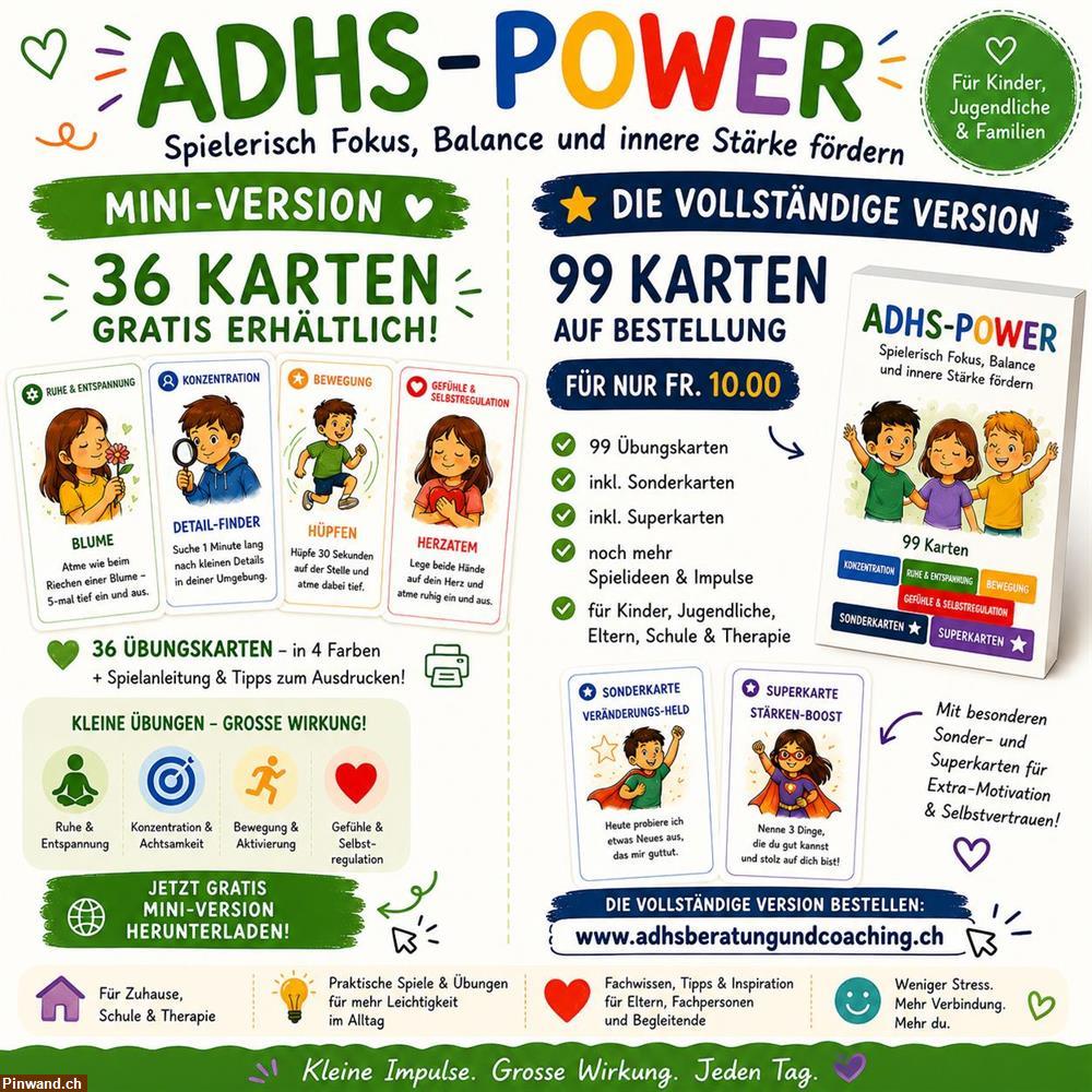 Bild 1: Kartenspiel ADHS-Power zu verkaufen