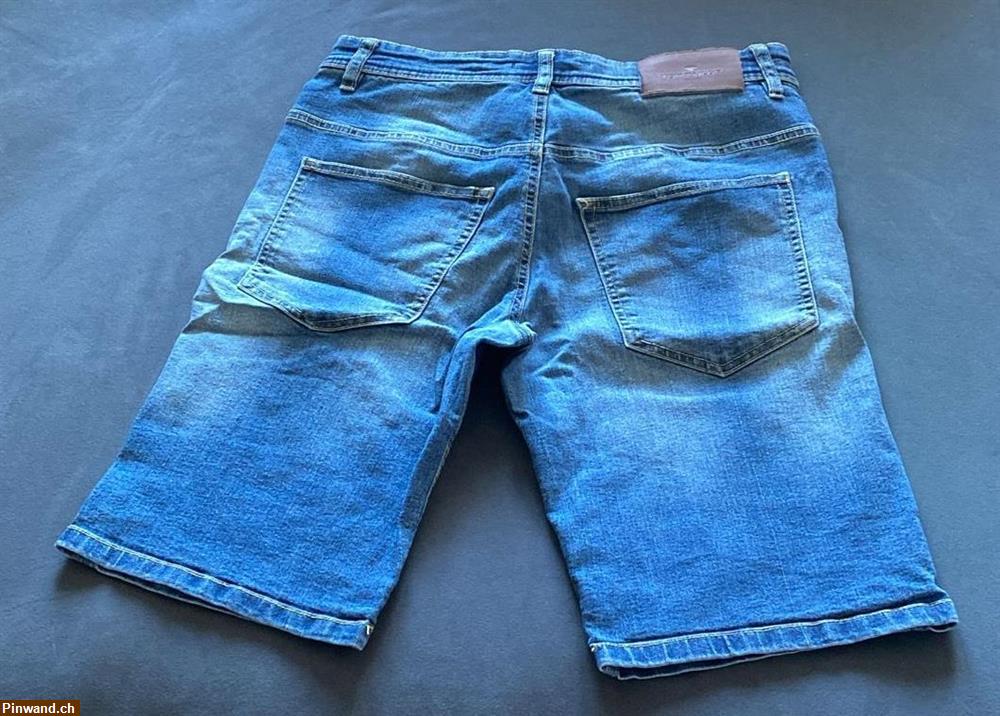 Bild 2: Gr. 164 blaue used-looked Jeans-Shorts von Tom Tailor