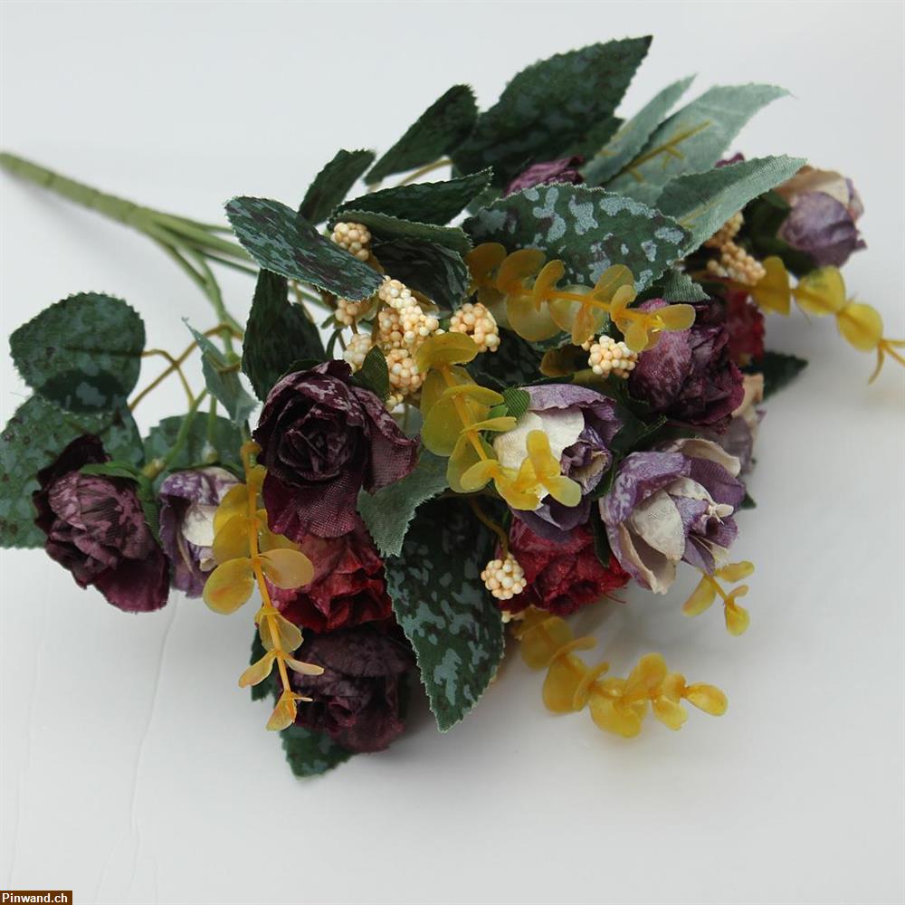 Bild 1: Seidenblumen Rose Pfingstrose