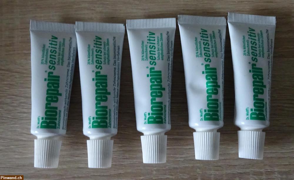 Bild 1: 5 x 10 ml Dr. Wolff's Biorepair sensitiv Zahncreme