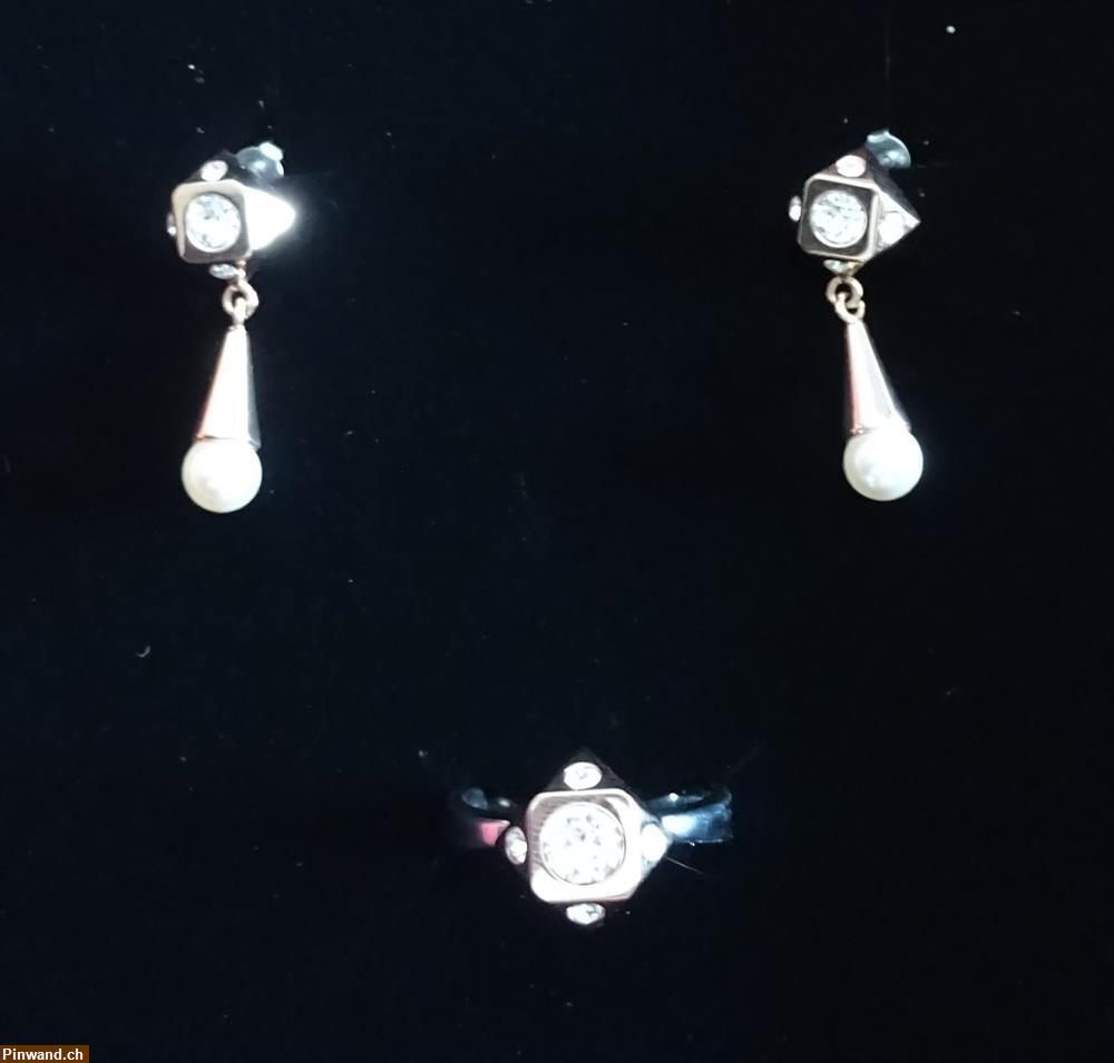 Bild 2: Schmuckset Roségold mit Swaroski-Steinen