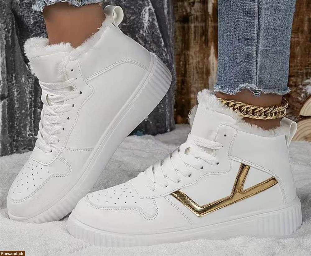 Bild 1: Gr. 40 Dicke, warme Schnürschneestiefeletten zu verkaufen