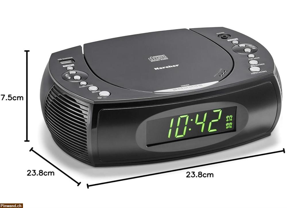 Bild 3: Karcher UR 1308 - Radiowecker mit CD-Player und Radio