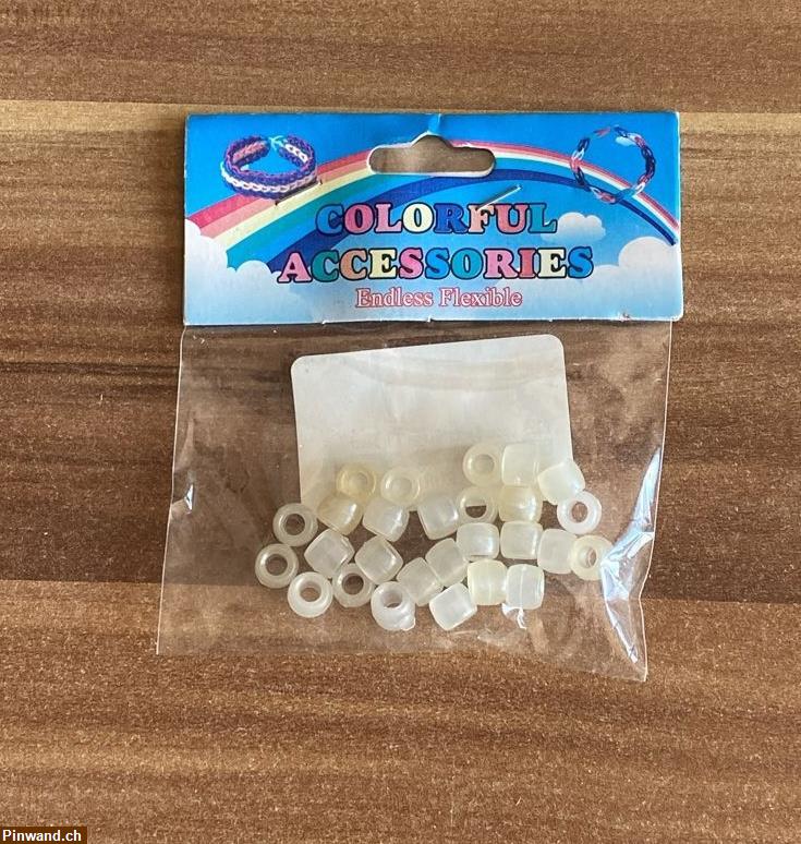 Bild 1: Loom Bands Ringe Farbwechsel