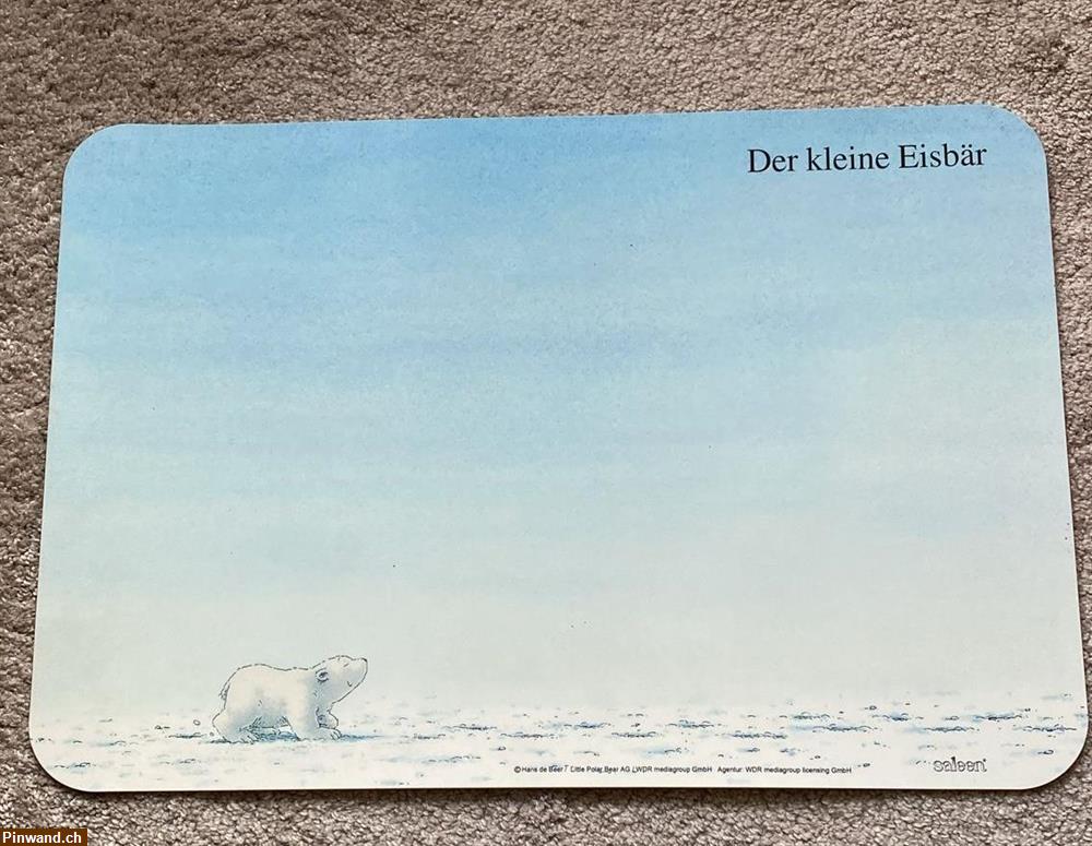 Bild 1: Platzdeckchen "Der kleine Eisbär"