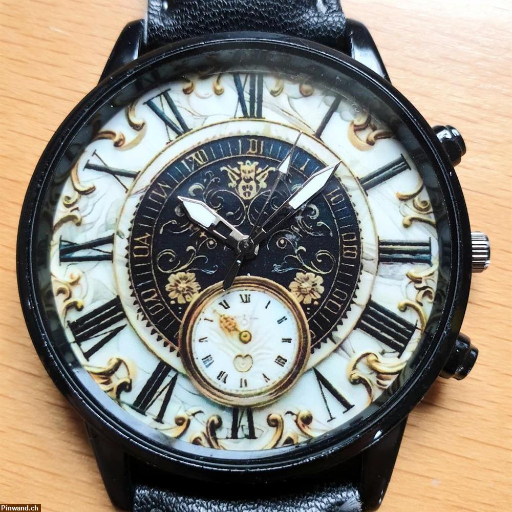 Bild 1: Quarz-Armbanduhr, 41mm im Vintage-Trachtenstil