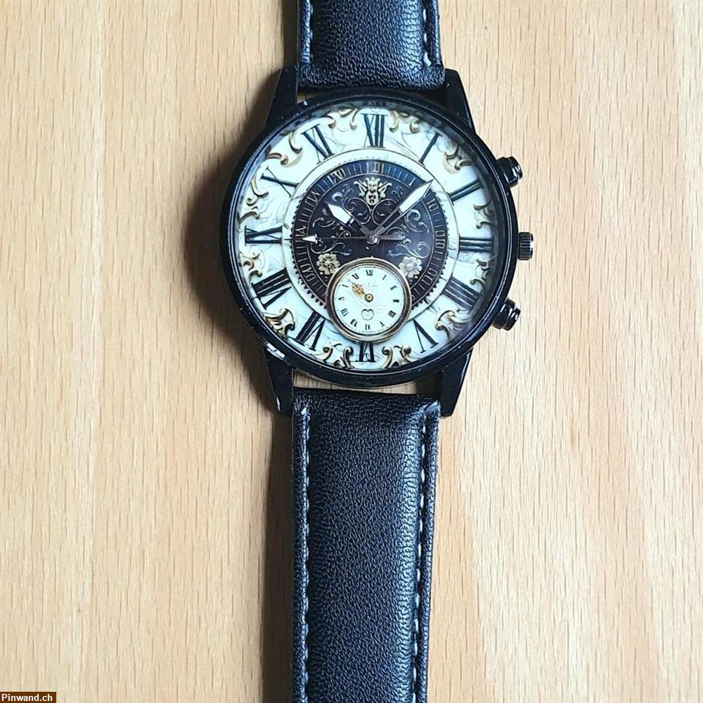 Bild 3: Quarz-Armbanduhr, 41mm im Vintage-Trachtenstil