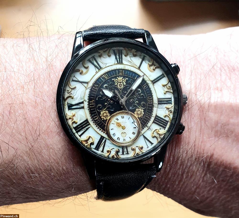 Bild 4: Quarz-Armbanduhr, 41mm im Vintage-Trachtenstil