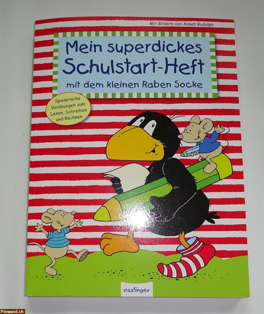 Bild 1: Schulstart-Heft mit dem kleinen Raben Socke zu verkaufen