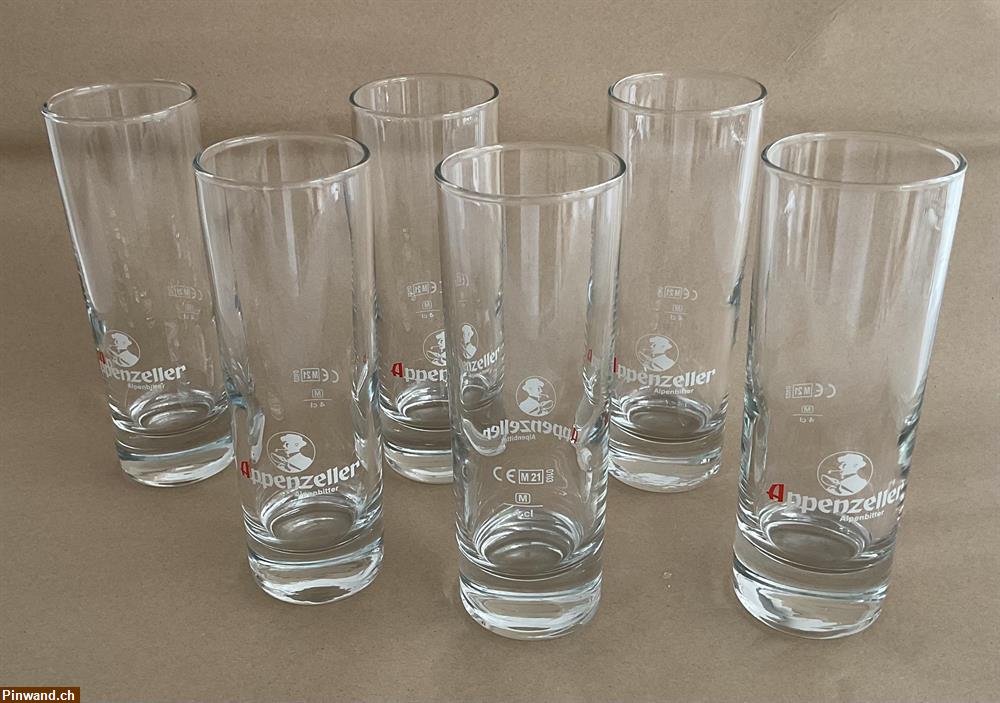 Bild 1: Appenzeller Alpenbitter Gläser zu verkaufen
