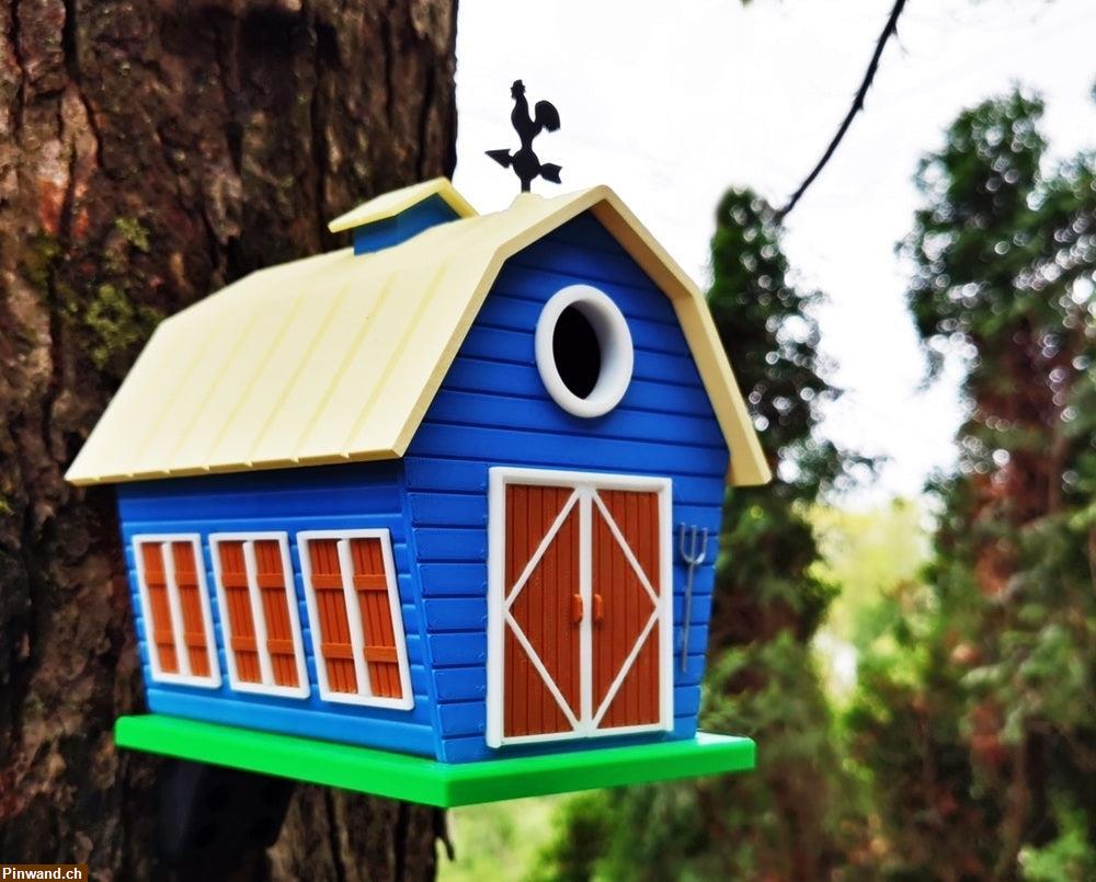 Bild 1: Vogelhaus Scheune – 3D-gedruckt aus der Schweiz