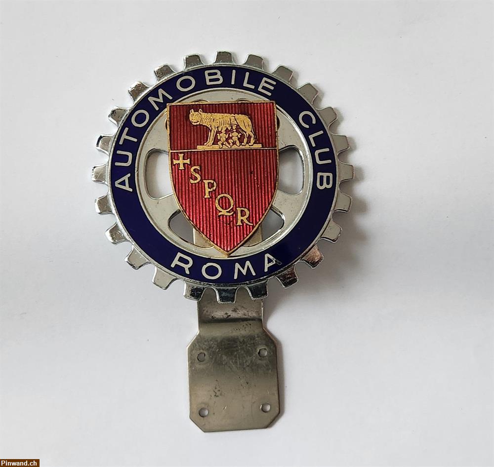 Bild 1: Verkauf: Vintage-Plakette des Automobile Club Roma