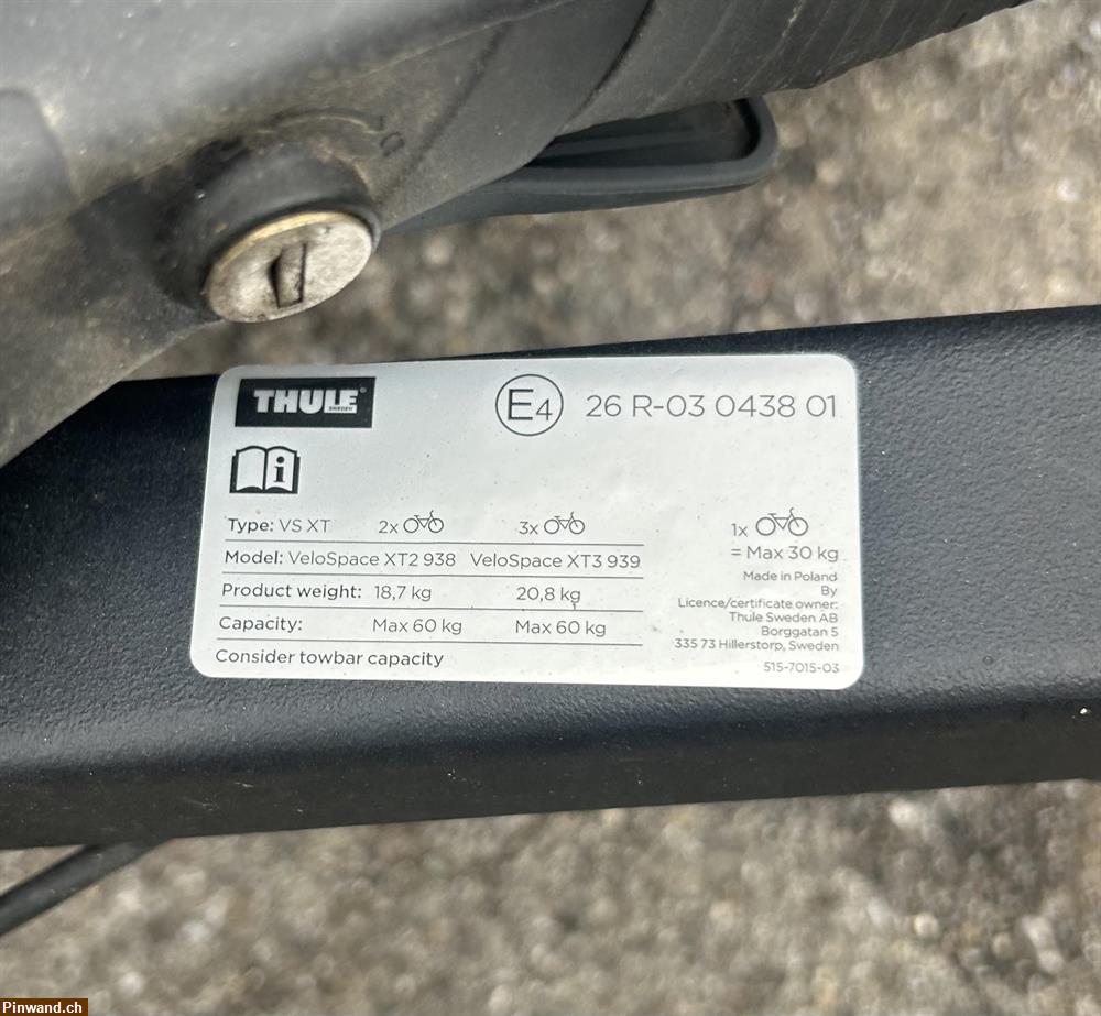 Bild 3: Fahrradträger Thule VeloSpace XT 938 zu verkaufen