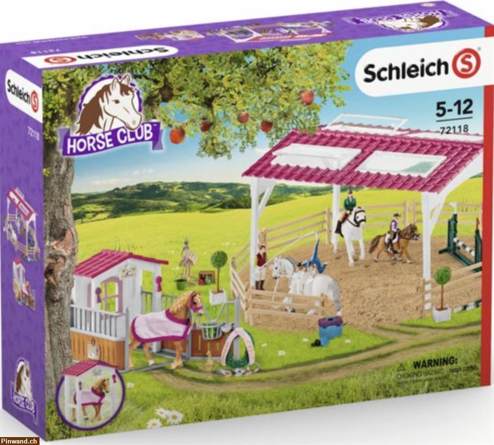 Bild 1: Schleich 72118 - Reitschule mit Pferdebox zu verkaufen