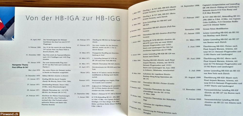 Bild 11: Weihnachtsgeschenk: 29 Jahre Swissair-Jumbo (1971-2000)
