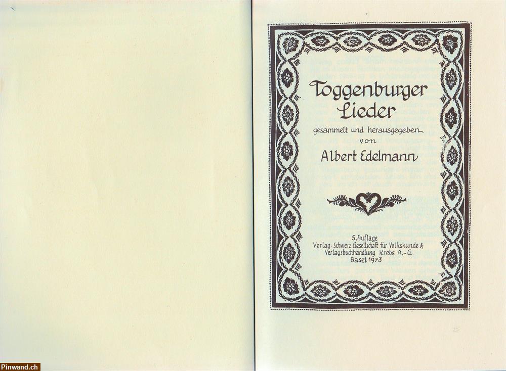 Bild 2: Toggenburger Liederbuch von A. Edelmann, Ebnat 1945