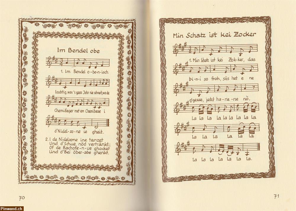 Bild 4: Toggenburger Liederbuch von A. Edelmann, Ebnat 1945