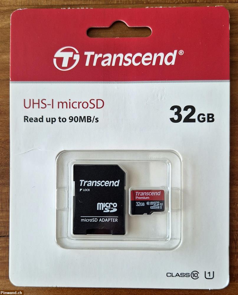 Bild 1: MicroSD Karte 32GB Class 10 UHS-I (Premium) 400x, Adapter