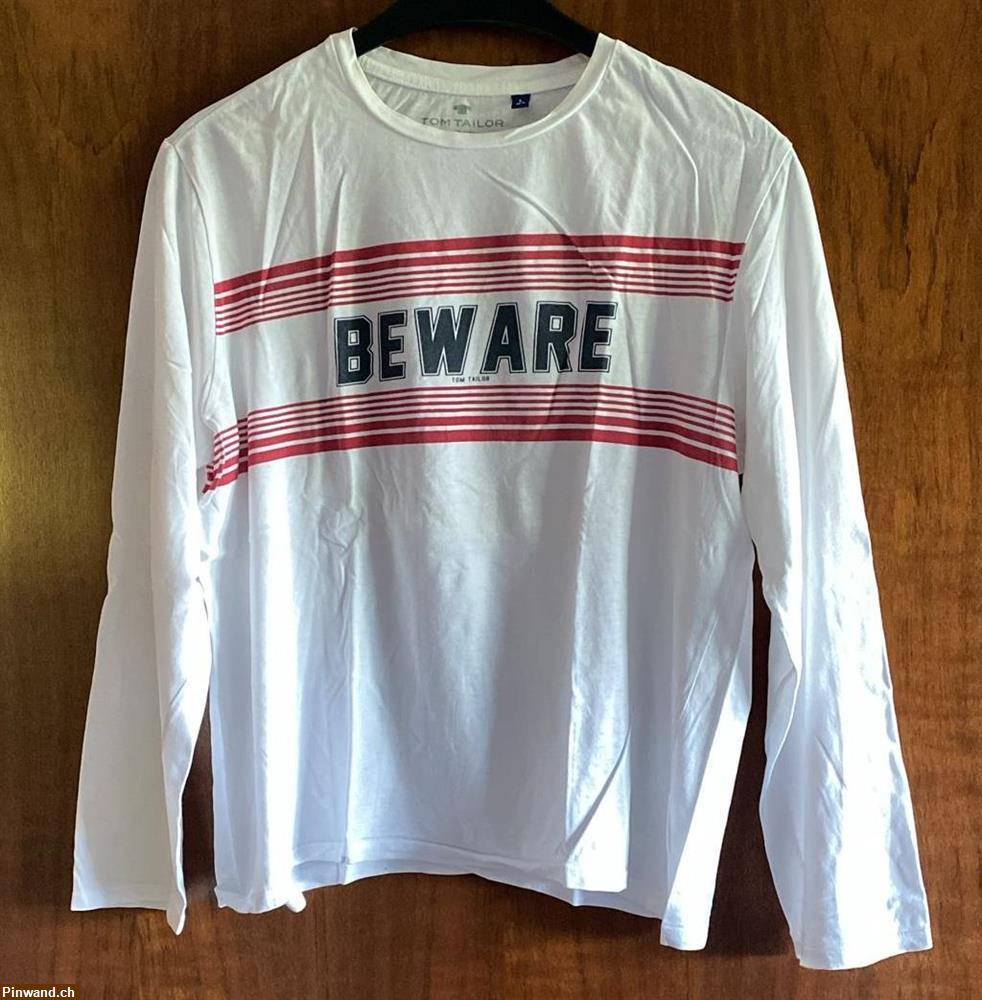 Bild 1: "BEWARE" Langarm-Shirt von Tom Tailor