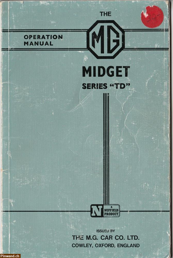 Bild 1: Bedienungsanleitung; The MG Midget Series "TD"