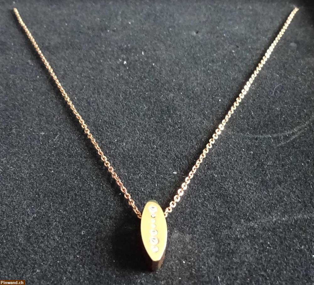 Bild 1: Halskette mit Anhänger in rosé-gold von Energetix