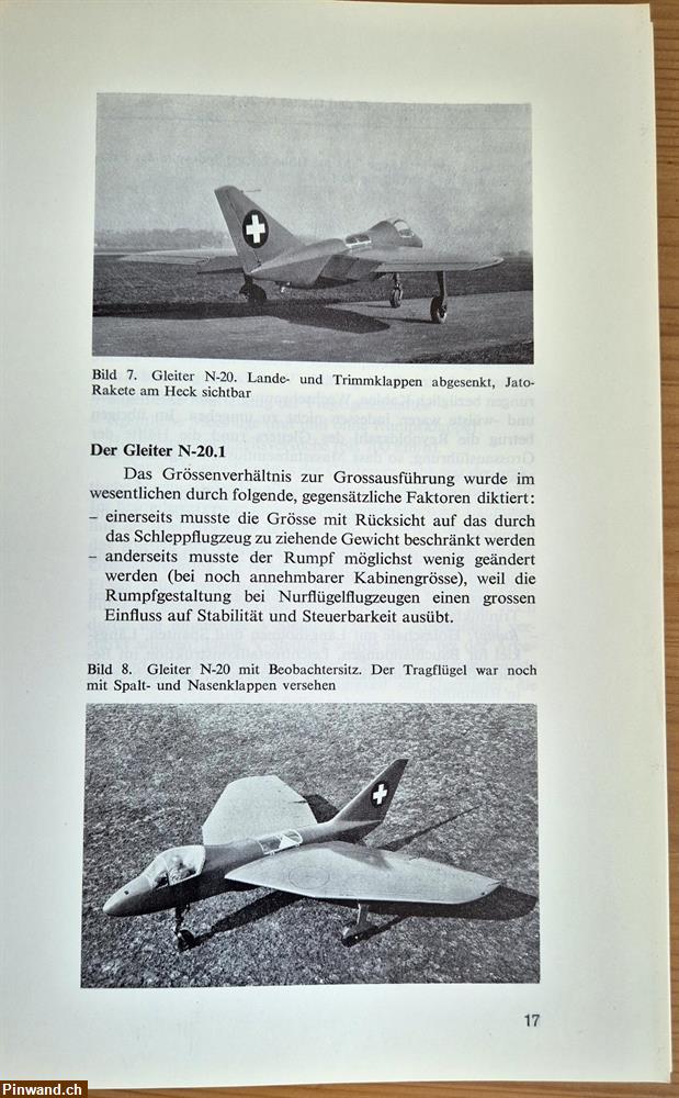 Bild 2: Schweizerische Strahlflugzeuge und Strahltriebwerke - 1975