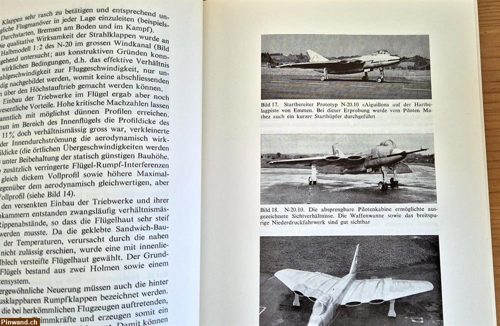Bild 3: Schweizerische Strahlflugzeuge und Strahltriebwerke - 1975