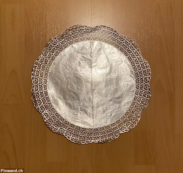 Bild 1: Silbriges Mandala mit glitzerschimmer Nr. 3 mit Maisfeld