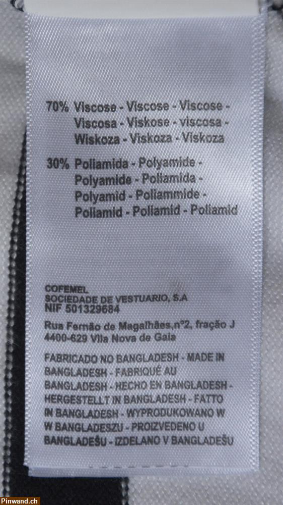 Bild 4: Leichter, weisser Damen Pullover mit schwarzen Streifen