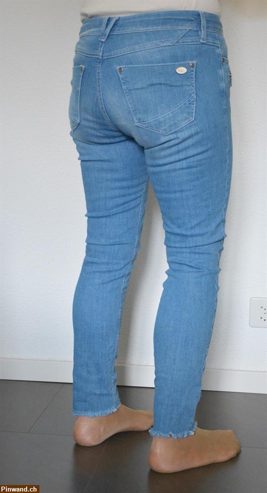 Bild 2: Damen Jeans/Hose von Glücksstern mit Reissverschluss, Röhre