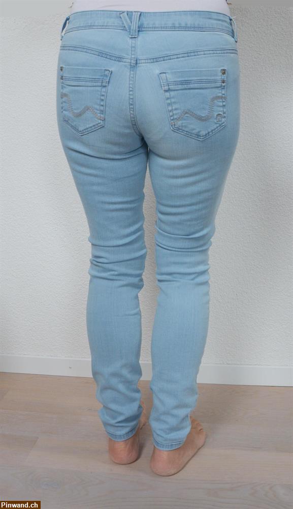 Bild 2: Hellblaue Damen Jeans/Hose von Tom Tailor mit Reissverschluss