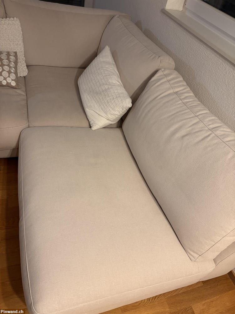 Bild 3: Beige Wohnlandschaft | Sofa / Couch