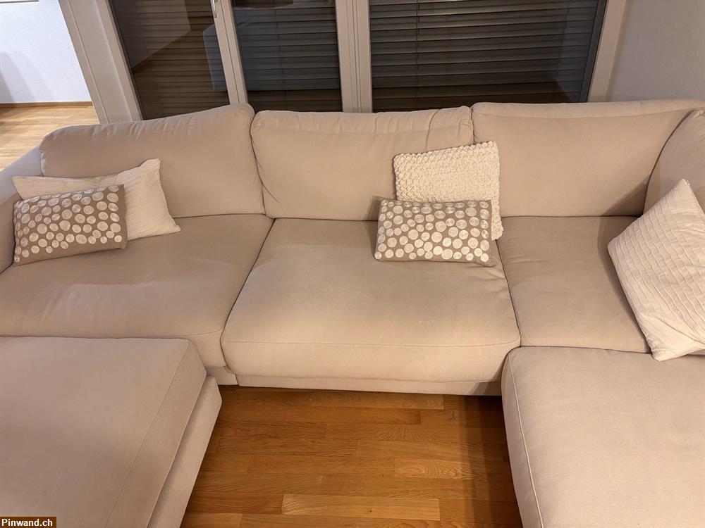 Bild 4: Beige Wohnlandschaft | Sofa / Couch